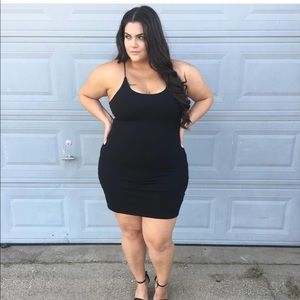 Fashion nova black body con dress